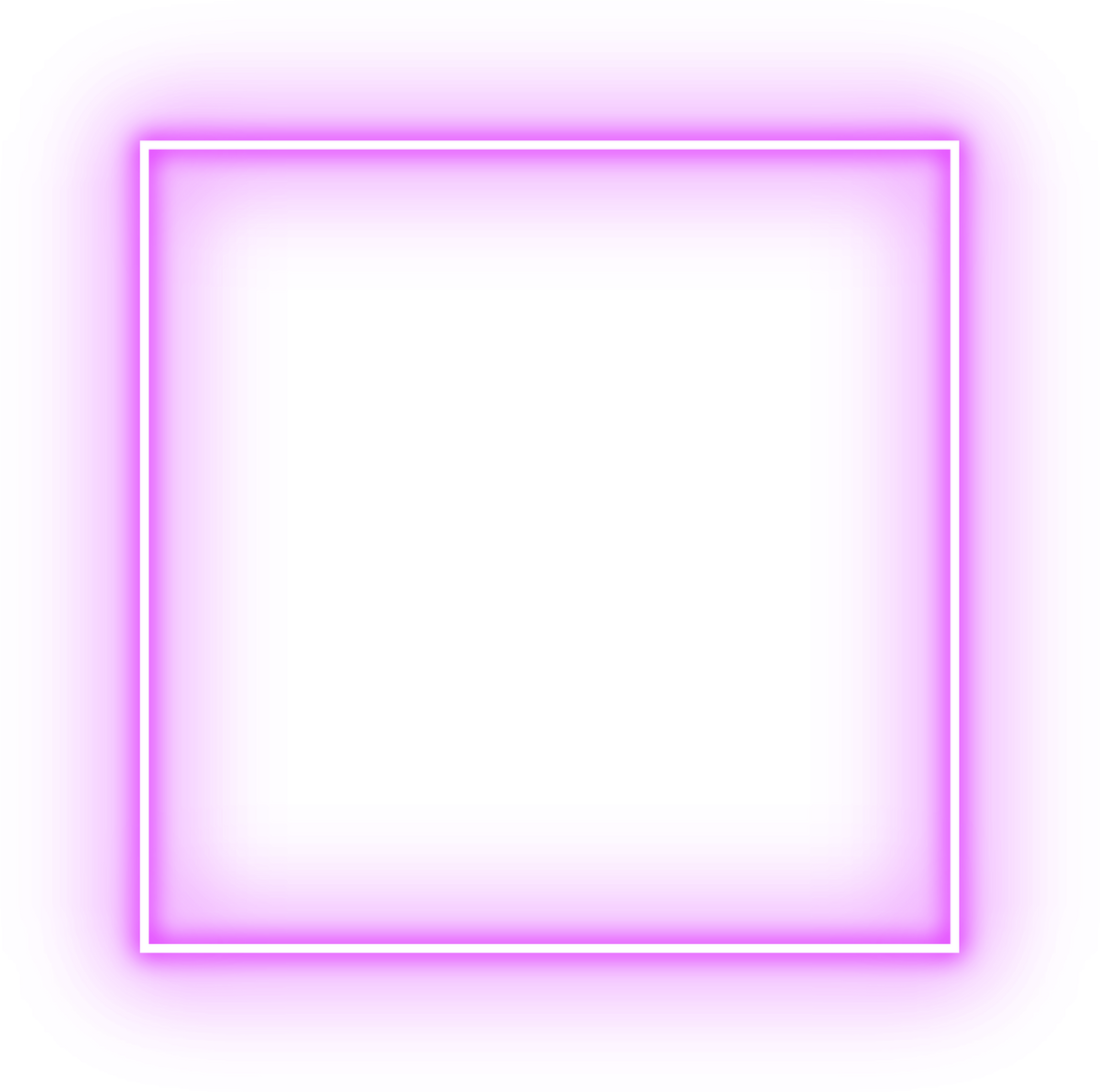 square neon frame